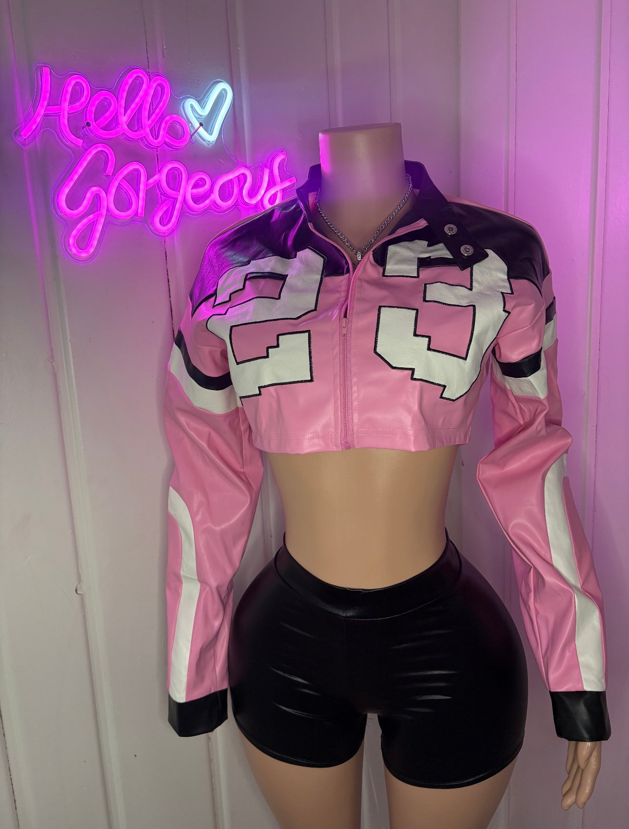 Pink Luxe Racer Jacket