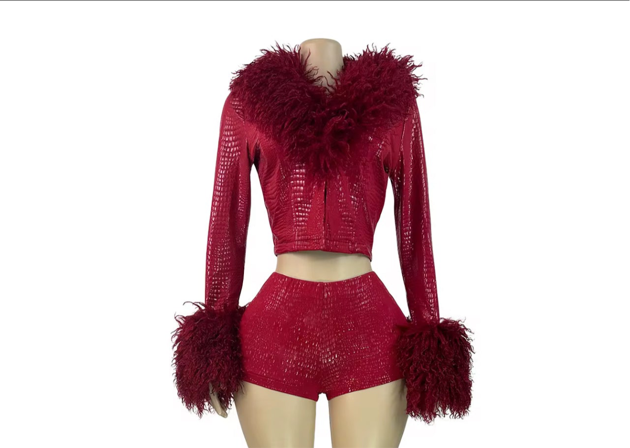 Crimson Royale Feather Set