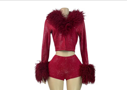 Crimson Royale Feather Set