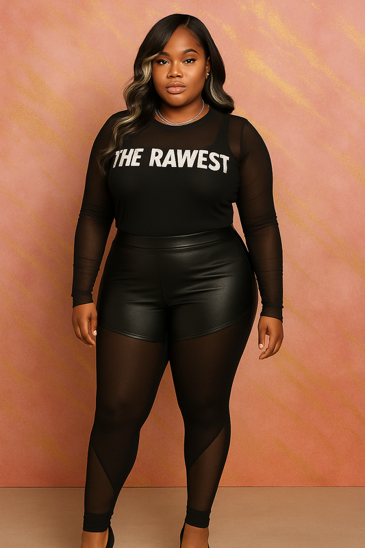 The Rawest Sheer -Top Curvy
