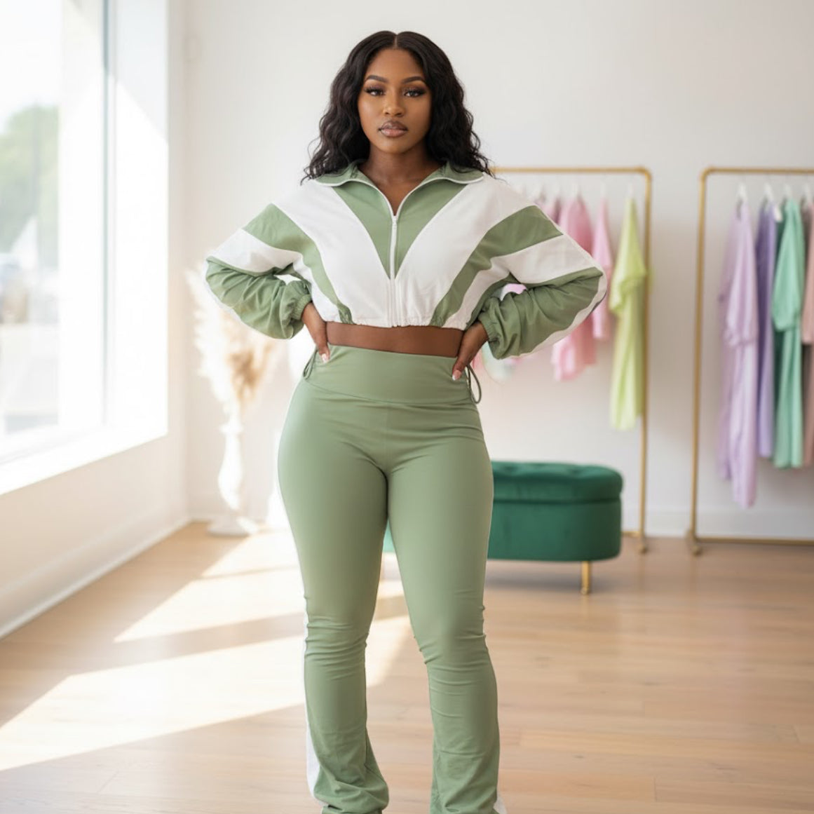 Cute and Comfy Set- Green