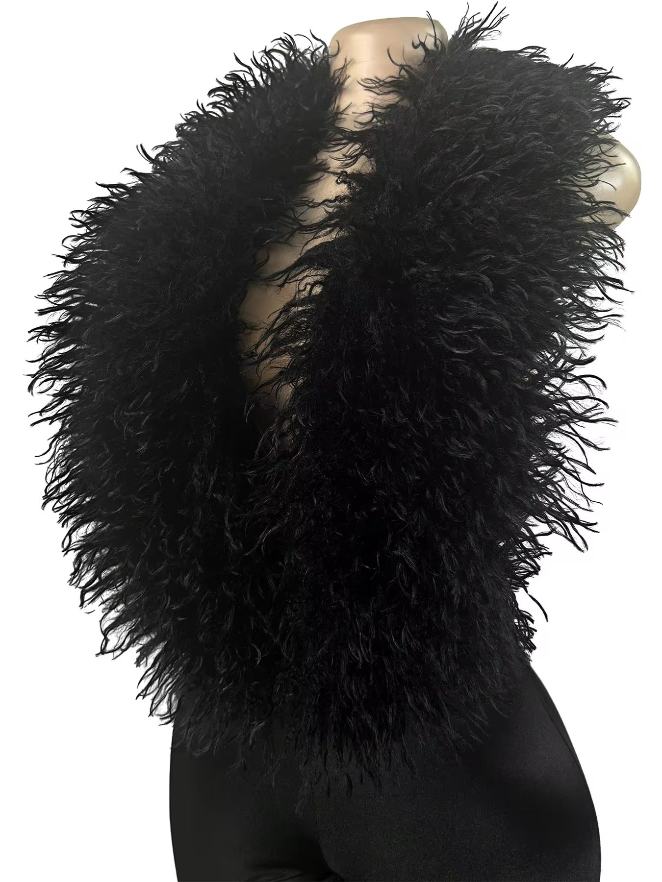 Midnight Muse Feather Jumpsuit